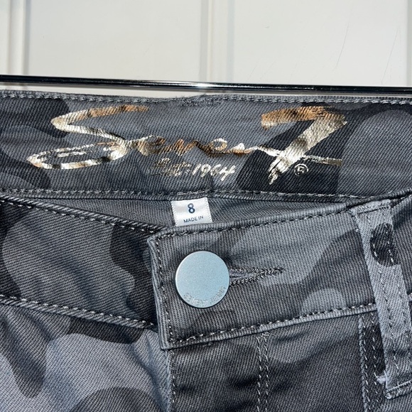 Utility by Seven ankle skinny dark gray camo pants size 8 - Picture 4 of 10